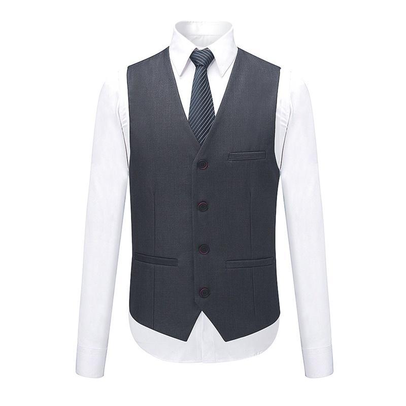 Mens 3-Piece Suit Slim Fit Two Button Nardo Grey Suit