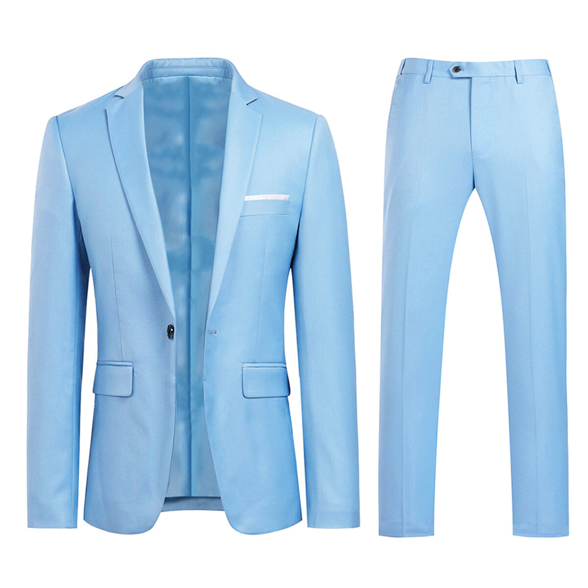 Slim Fit Light Blue 2-Piece Suit