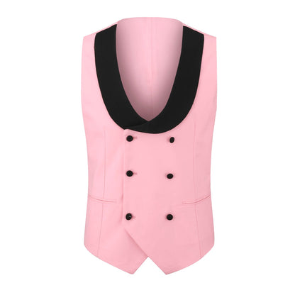 Pink 3-Piece Slim Fit Tuxedo - One Button, Peaked Lapel