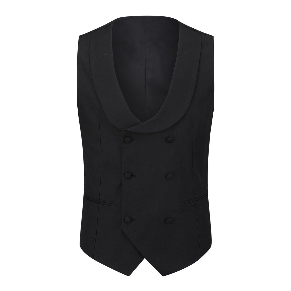 Black 3-Piece Slim Fit Tuxedo - One Button, Peaked Lapel