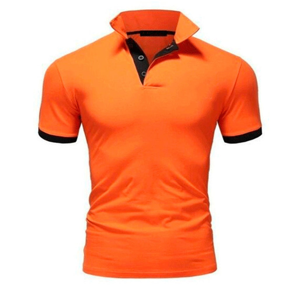 Essential Polos Navy &amp; Orange Classic Polo Shirt