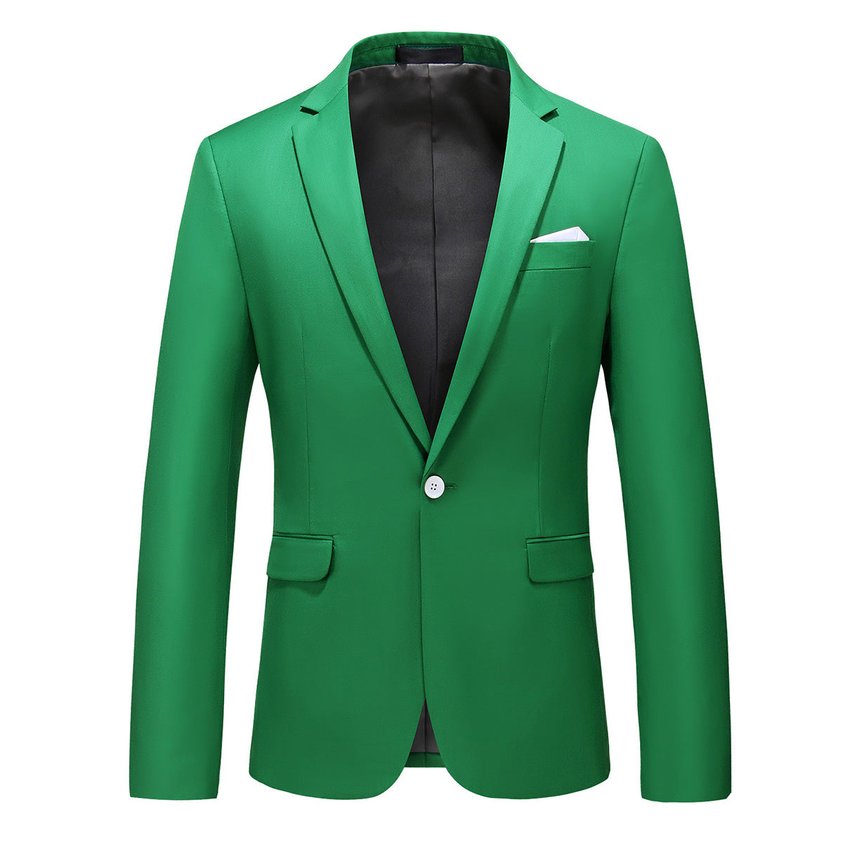 Fashion Jakcket One Button Casual Blazer Green