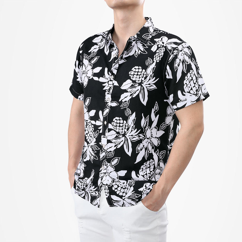 Ventilate Casual Shirt Print Black Shirt