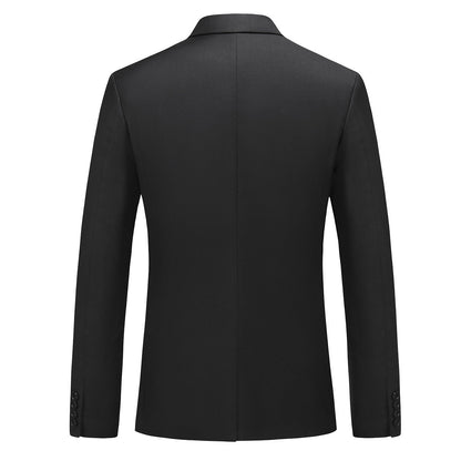 Fashion Jakcket One Button Casual Blazer Black