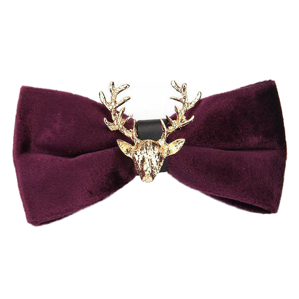 Elk Christmas Pre-tied  Bow Tie 7 Colors - Cloudstyle