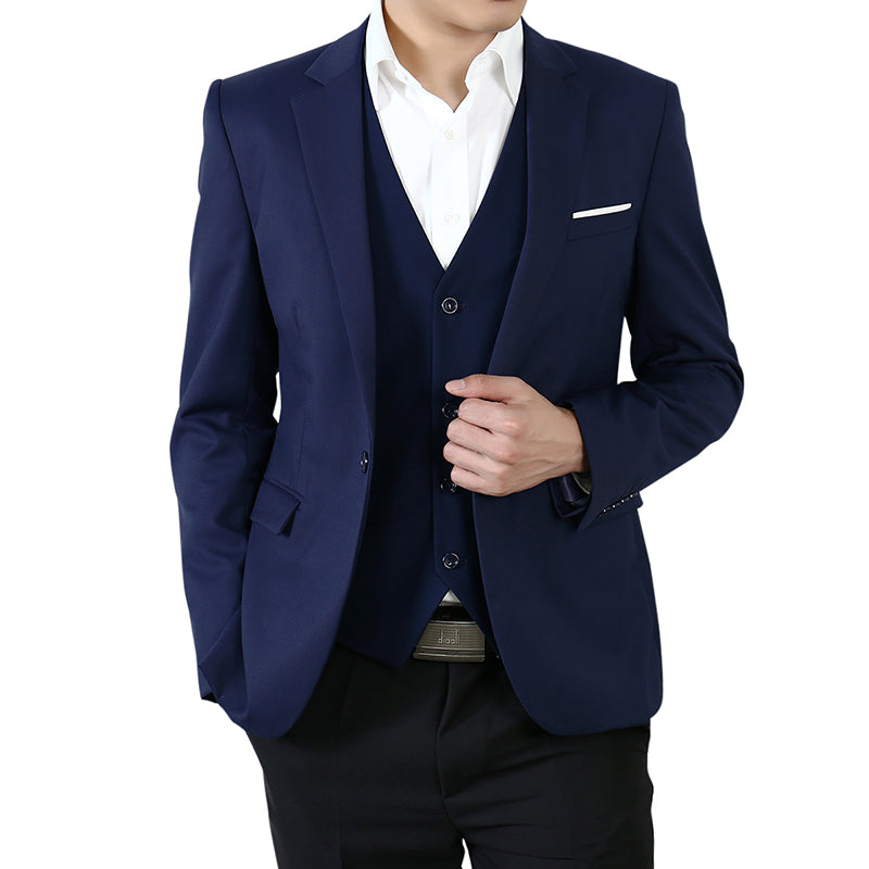 Navy Casual Blazer Slim Fit Business Blazer