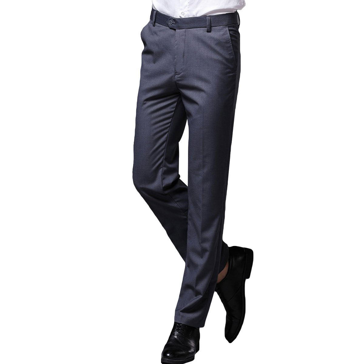 Grey Slim Fit Thin Suit Pants