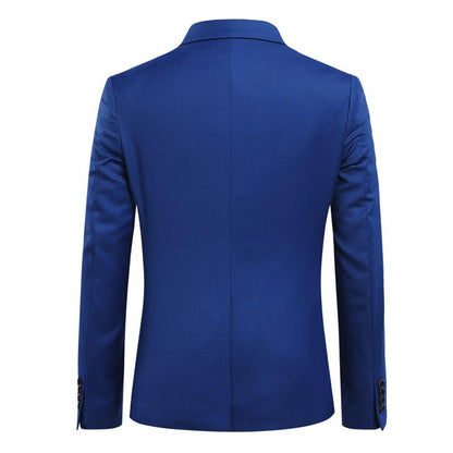 Blue 3-Piece Suit Slim Fit Two Button Suit
