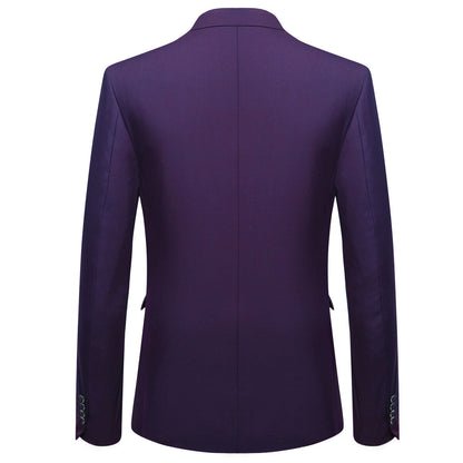Purple Stylish Blazer One Button Casual Blazer