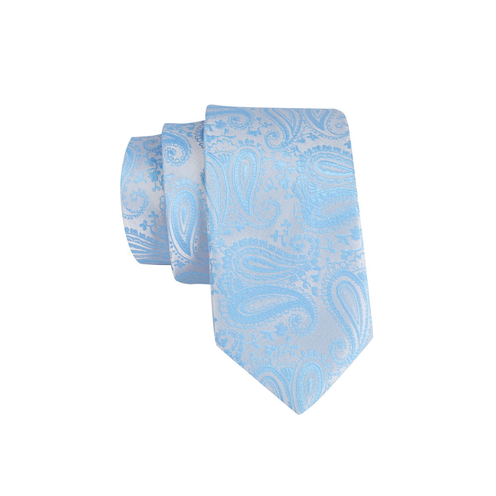 Printed Floral Tie Neckties Set with Handkerchief Cufflinks