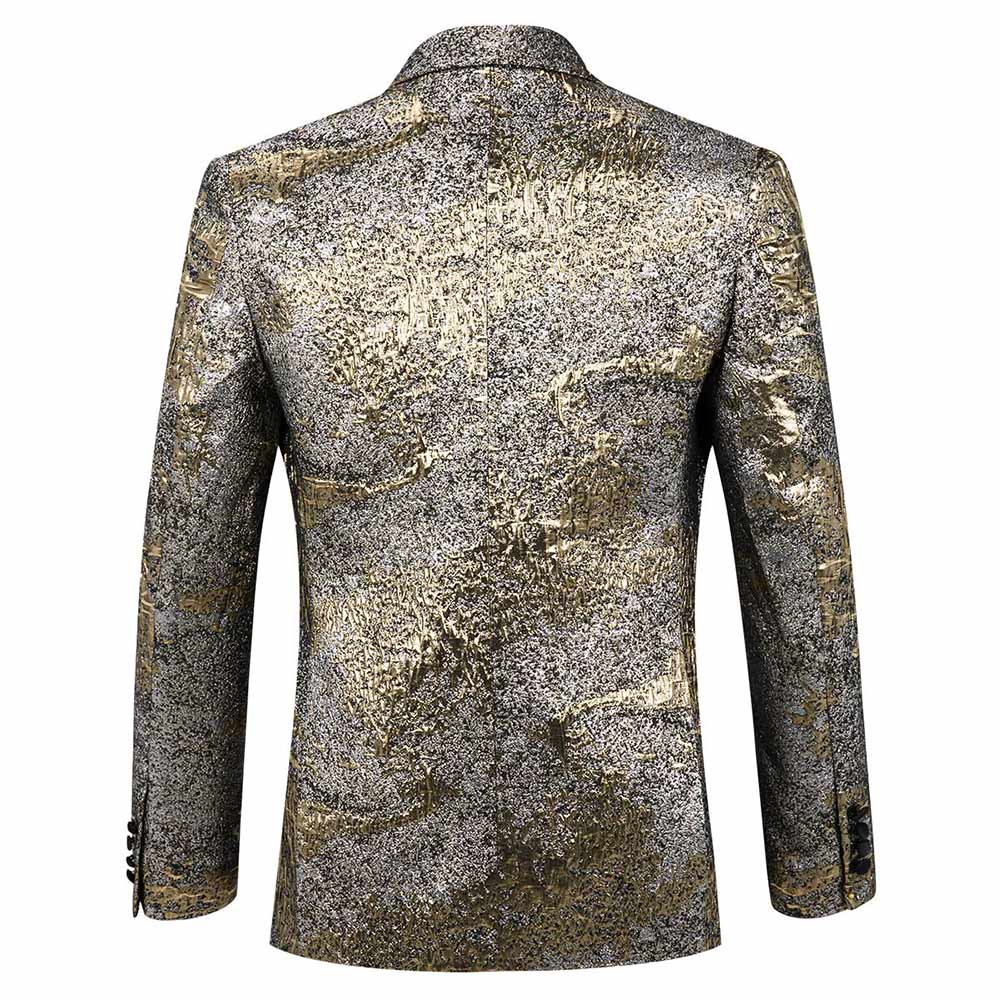 Gold and Silver Printed Shiny Suits