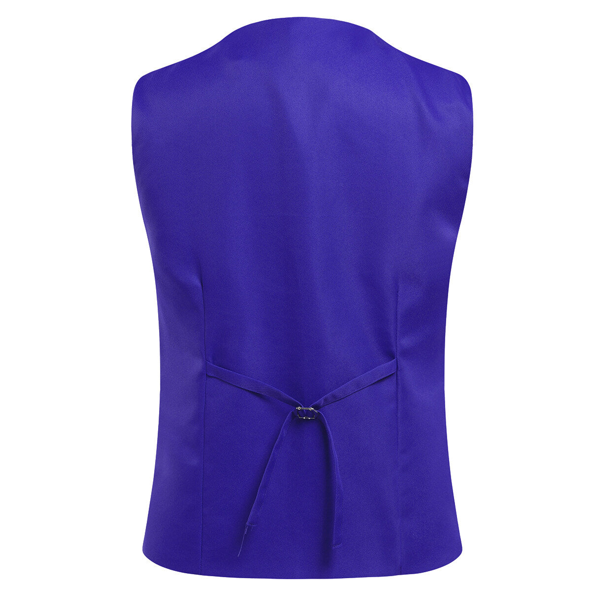 Slim Fit Solid Color Fashion Vest Indigo
