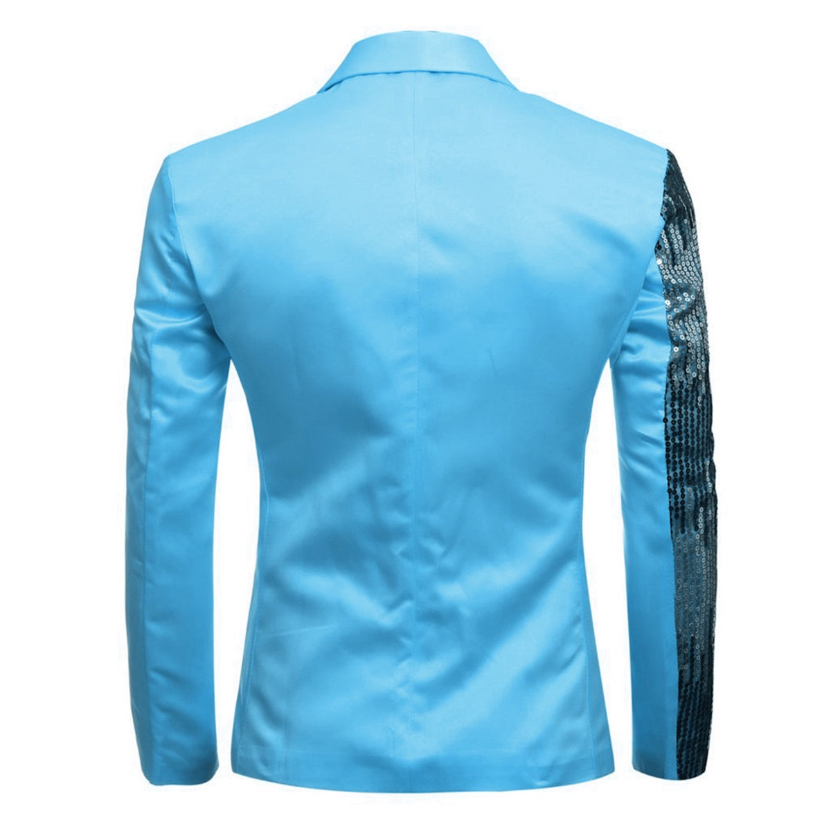 Prom Stylish Sequin Suit 2-Piece Baby Blue Suit