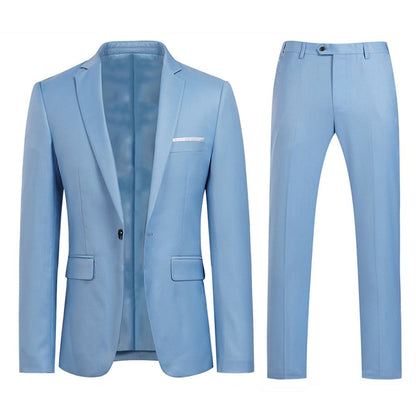 Slim Fit Light Blue 2-Piece Suit
