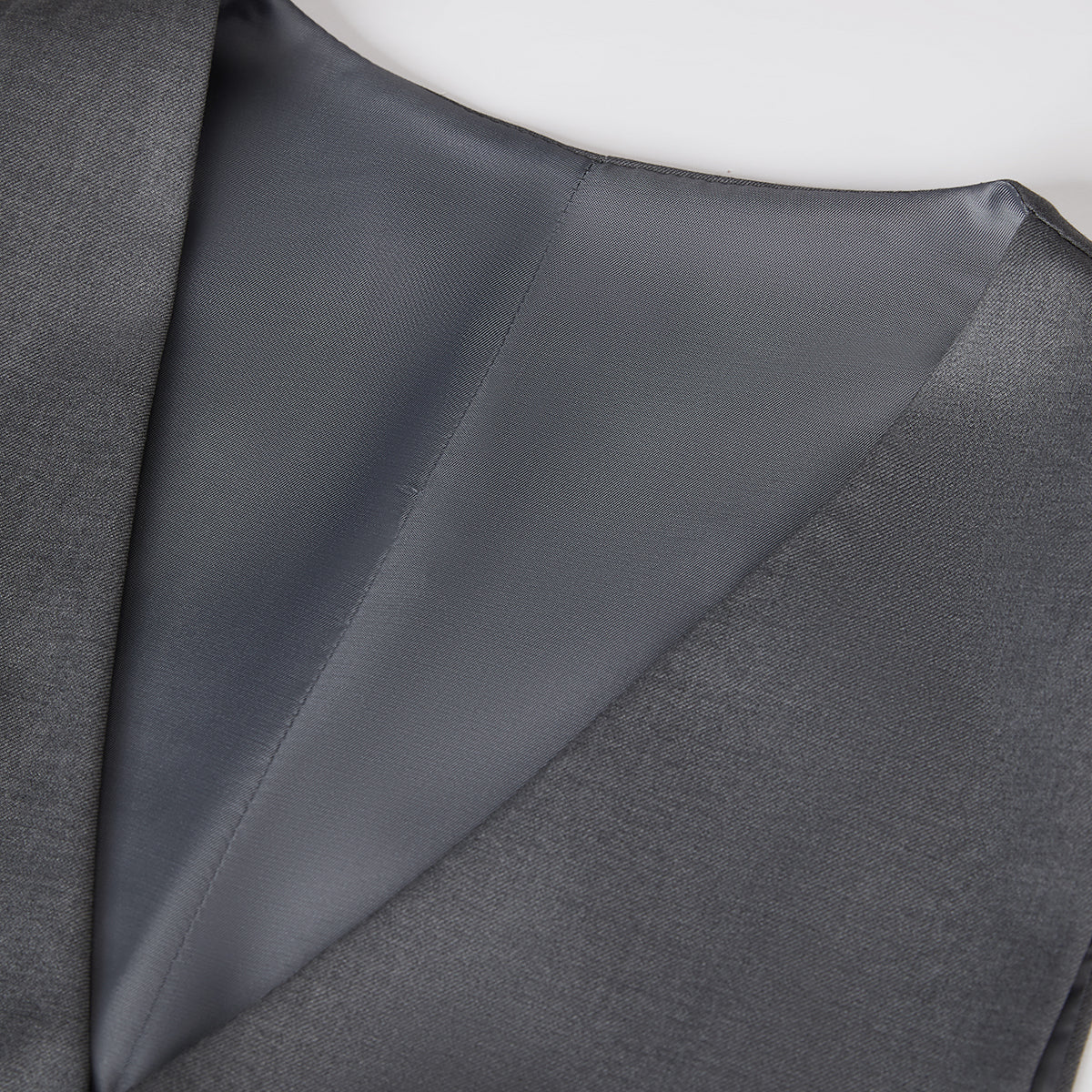 3-Piece One Button Suit Slim Fit Grey Suit