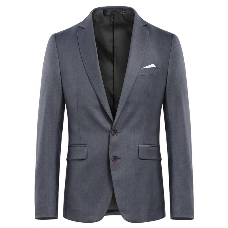 Mens 3-Piece Suit Slim Fit Two Button Nardo Grey Suit