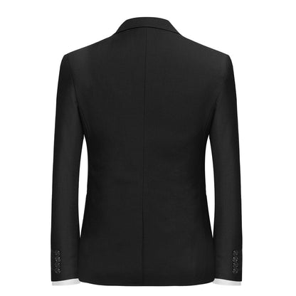 Black 2-Piece Slim Fit Minimalist Design Suit