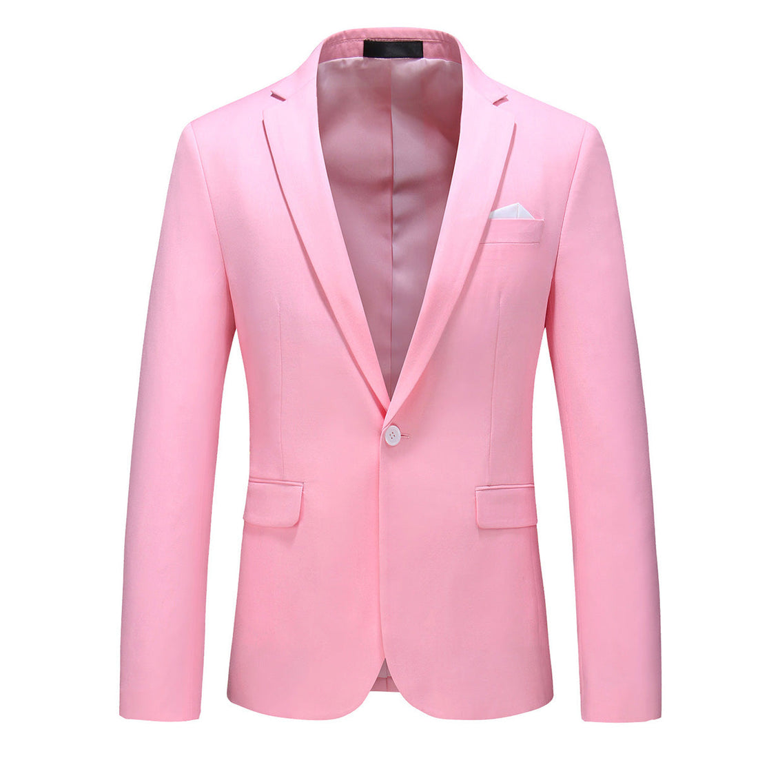Fashion Jakcket One Button Casual Blazer Pink